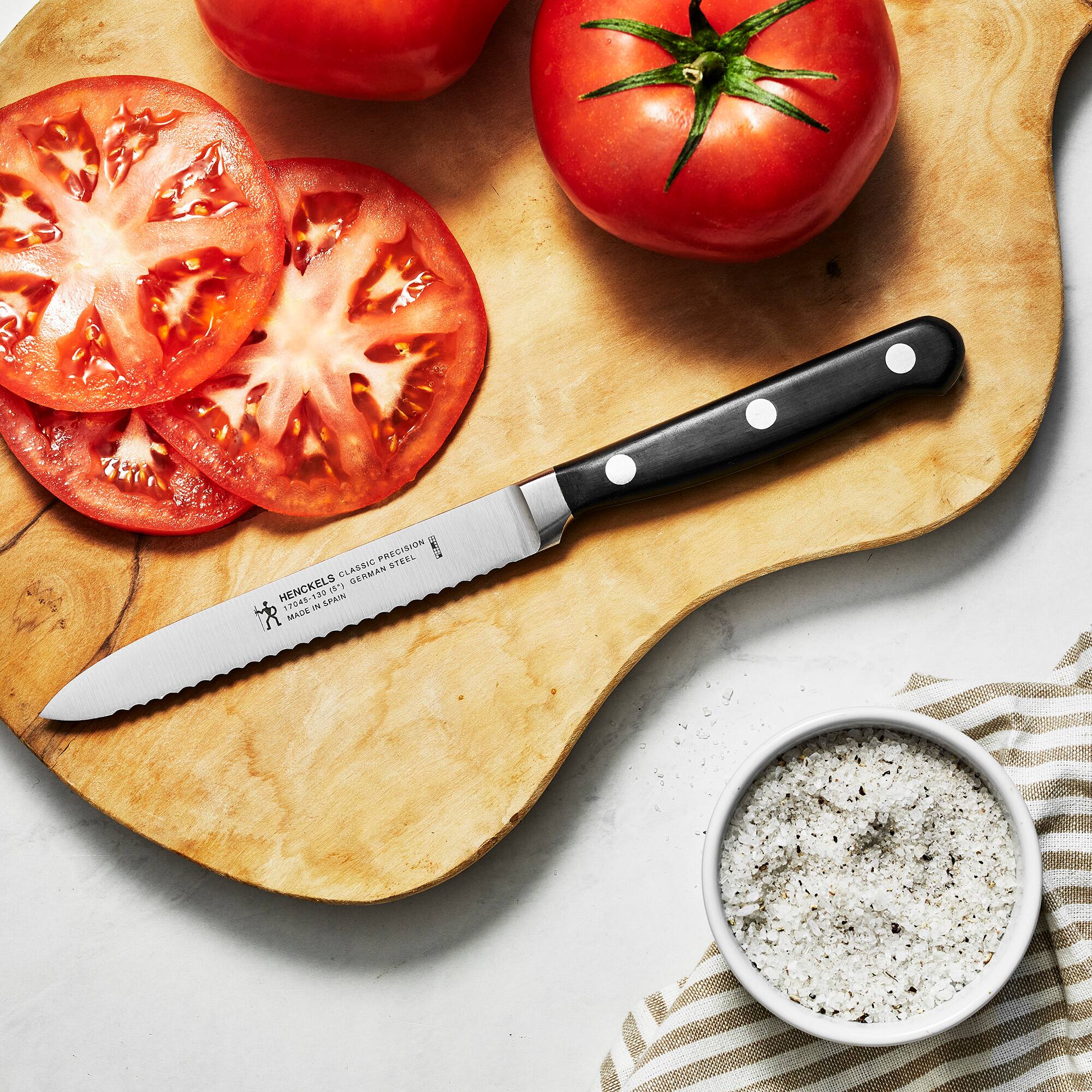 HENCKELS CLASSIC PRECISION  
1895 - 1915 - GERMAN STEEL  
MADE IN SPAIN