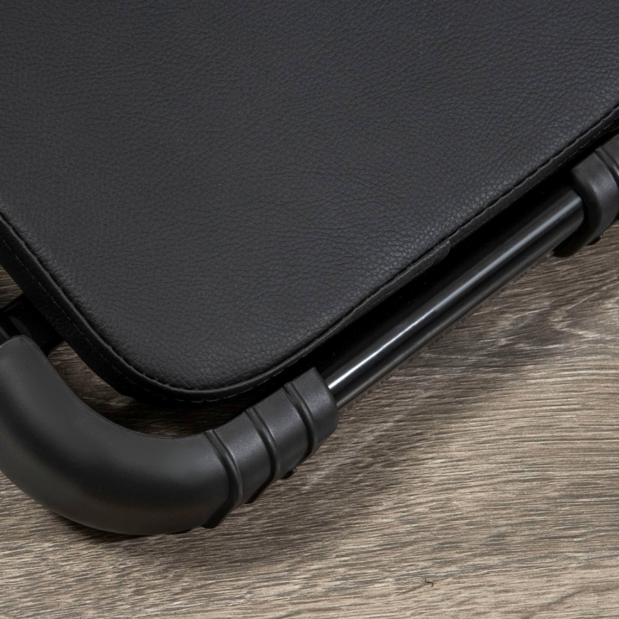 Alt View 7. Soozier - Multi-Purpose Ab Workout Equipment, Foldable Ab Machine, Adjustable Sit Up Bench & Weight Bench - Black.