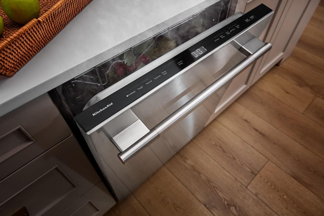 KitchenAid KDTS424SPS KitchenAid - 24" Top Control Built-In Dishwasher with 360 Max Jets Third Rack and ProDry System, 44 dBA - Stainless Steel 17