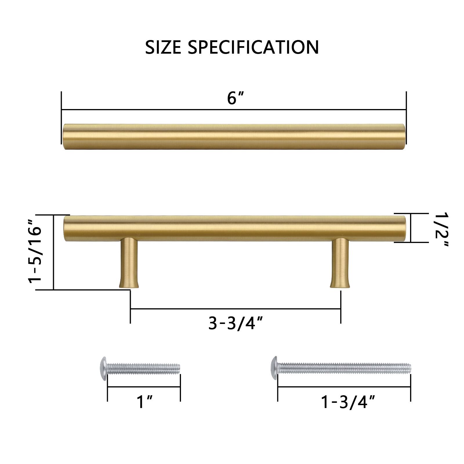 SIZE SPECIFICATION

6"  
1-5/16"  
3-3/4"  
1/2"  
1"  
1-3/4"