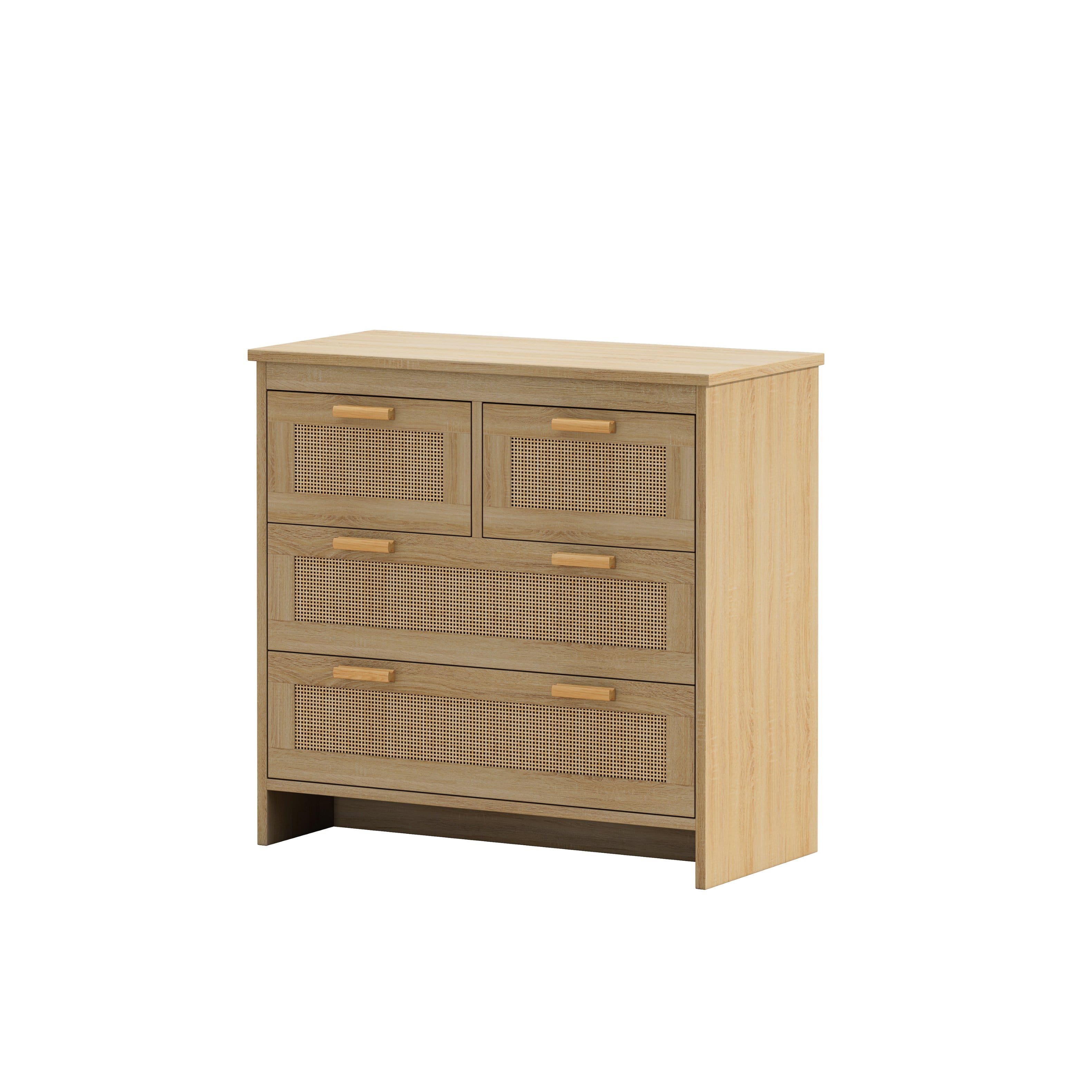 Boyel Living - 31.5 in. H Storage Cabinet with 4-Drawers - Natural