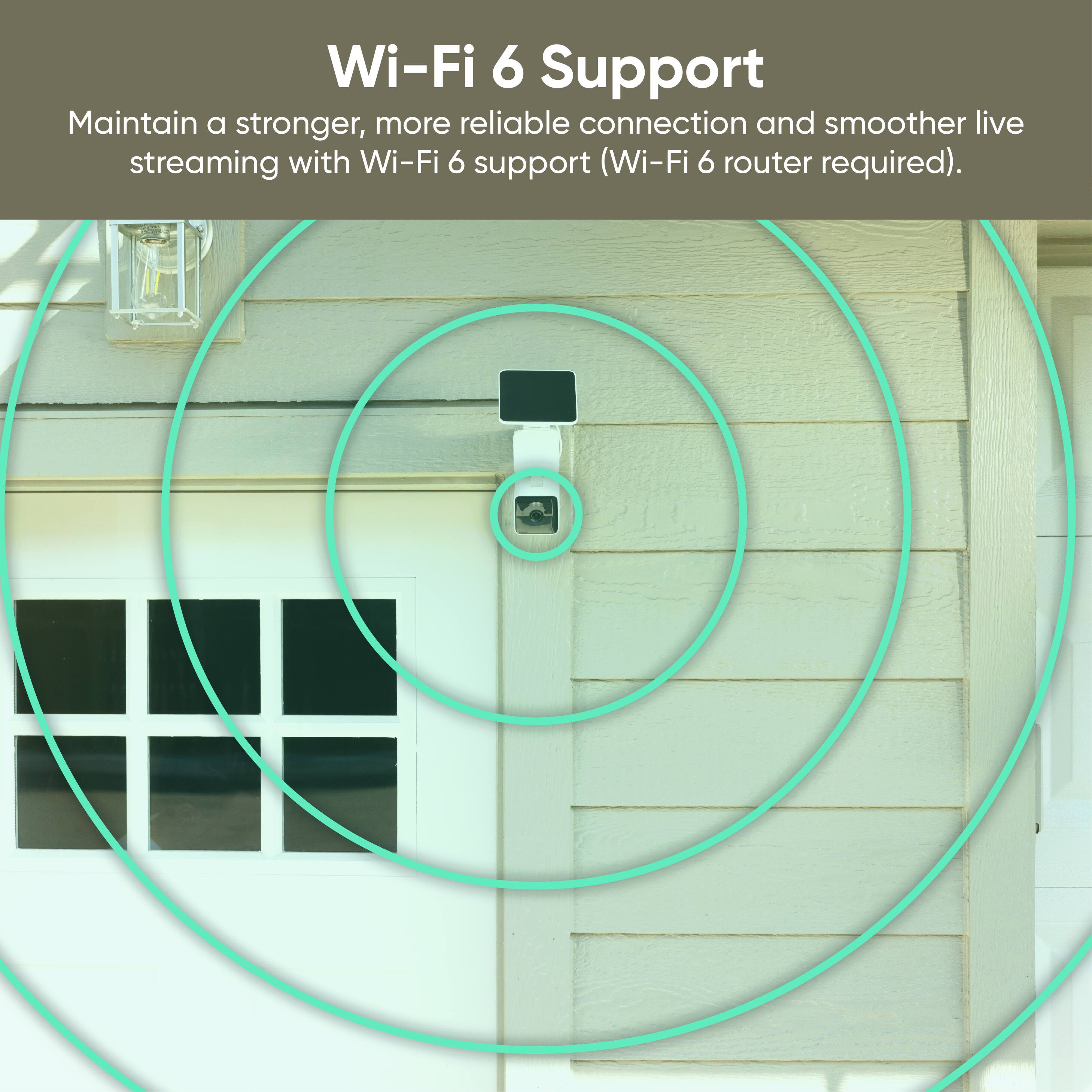 Wi-Fi 6 Support  
Maintain a stronger, more reliable connection and smoother live streaming with Wi-Fi 6 support (Wi-Fi 6 router required).