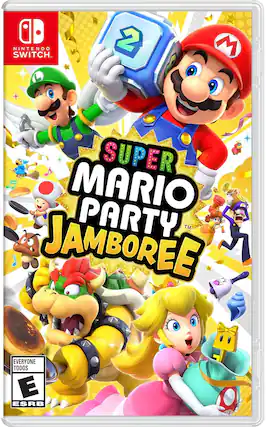 NINTENDO SWITCH, SUPER MARIO PARTY JAMBOREE, EVERYONE TODOS E ESRB - E (Everyone)
