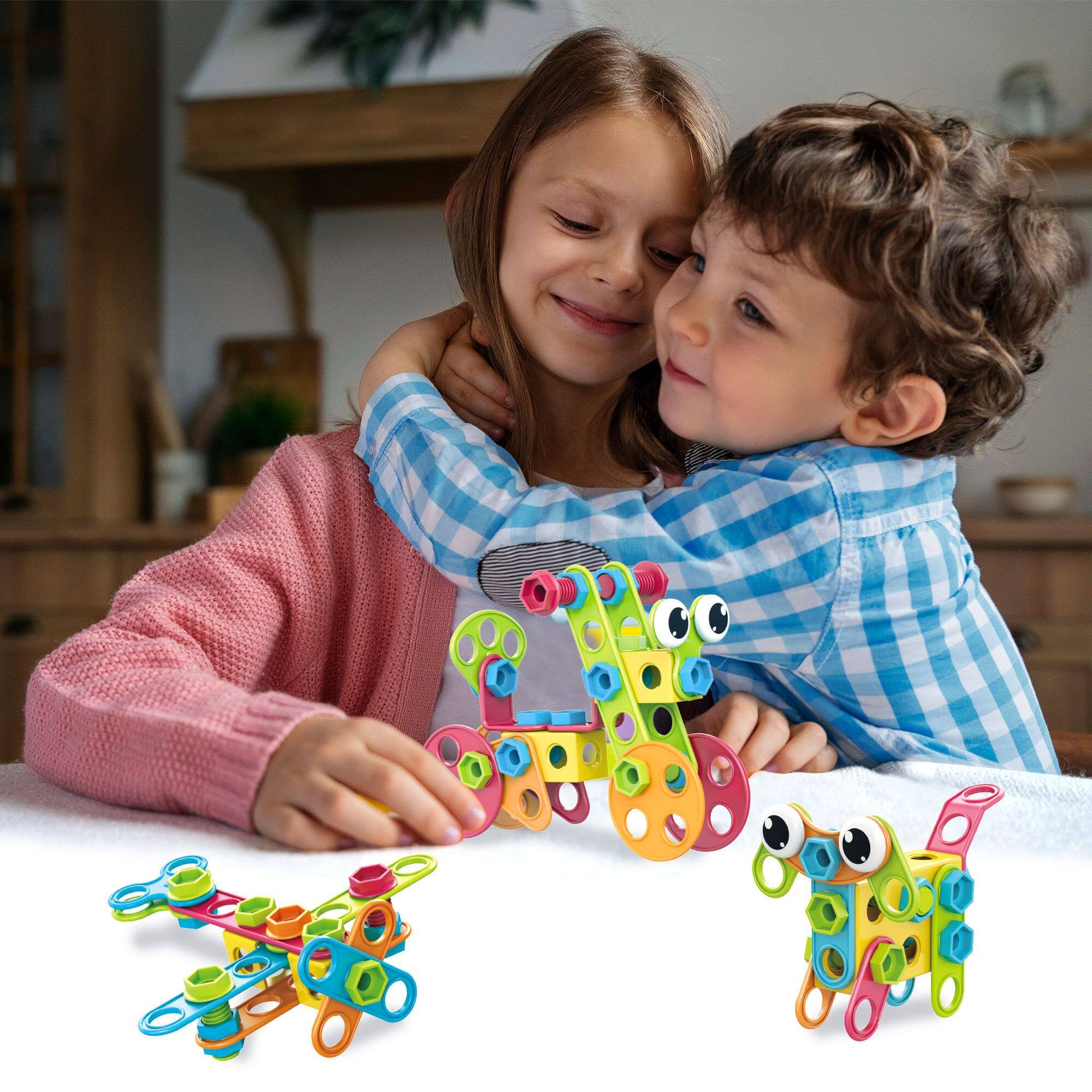 Alt View 1. PicassoTiles - PicassoTiles 115 Piece Engineering Construction Toy with Hand Tools.