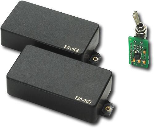 Angle Standard. EMG - Kerry King Active Pickups (2-Pack) - Black.