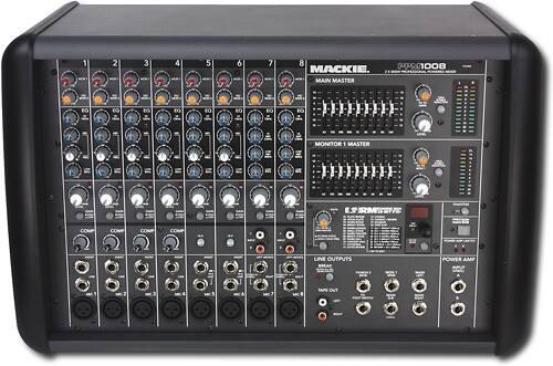 Front Standard. Mackie - 8-Channel Powered Mixer.
