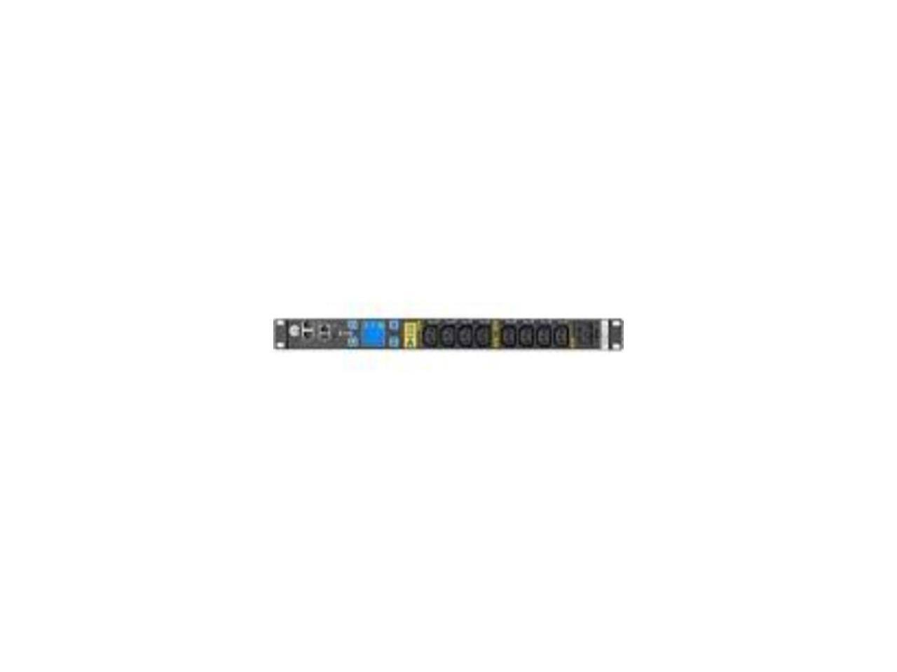 Front. Eaton - Eaton Managed EMAT10-10 8-Outlet PDU - Black.