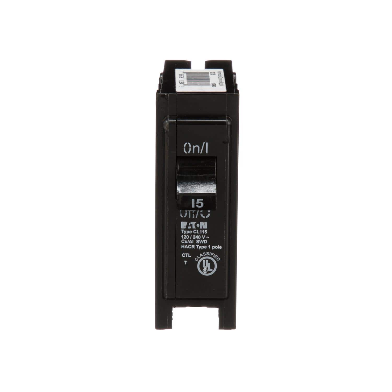 Eaton - 15 amps Plug In Single Pole Circuit Breaker price history on PriceWatchPro