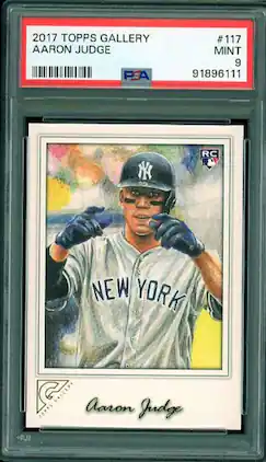 Aaron Judge Rookie Card 2017 Topps Gallery #117 PSA 9