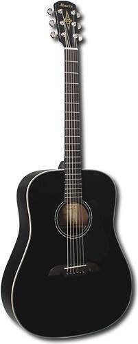 Angle Standard. Alvarez - 6-String Full-Size Dreadnought Acoustic Guitar - Black.