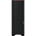 Front Zoom. Buffalo - LinkStation™ 210 2TB External Network Attached Storage (NAS) - Black.