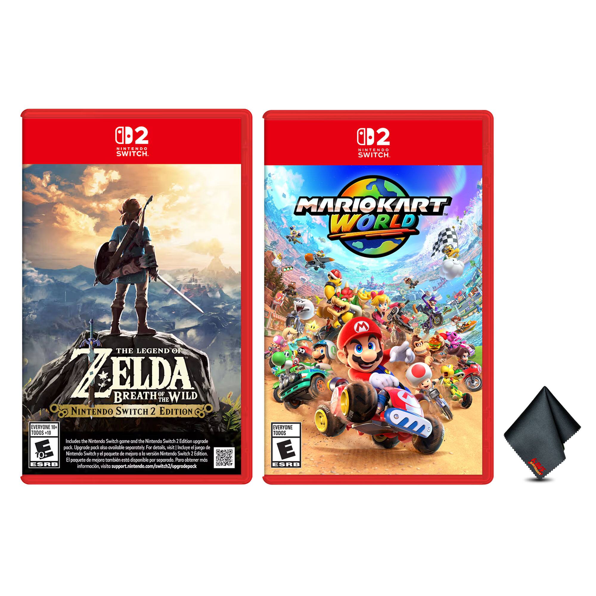 2 HINTENDO SWITCH 2 NINTENDO SWITCH MARIOKART WORLD THE LEGEND OF ZELDA BREATH OF WILD THE NINTENDO SWITCH 2 EDITION FRYOM TOE ROADS -10 Incluye el Nintendo Switch y el Nintendo Switch 2 en upgrade pack Upgrade pack se vende por separado Para más detalles incluye el juego de Nintendo Switch - q - modelo - i versión Nintendo Switch 1 Iti E poquete de @-ninarm mere Sanidido - disponible - porado Para más información - t pport.nintendo.com/switch/upgradepack VERTON 10DOS E ESRE M