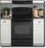 Front Standard. GE - Profile 30" Self-Cleaning Freestanding Electric Convection Range - Black-on-Black.