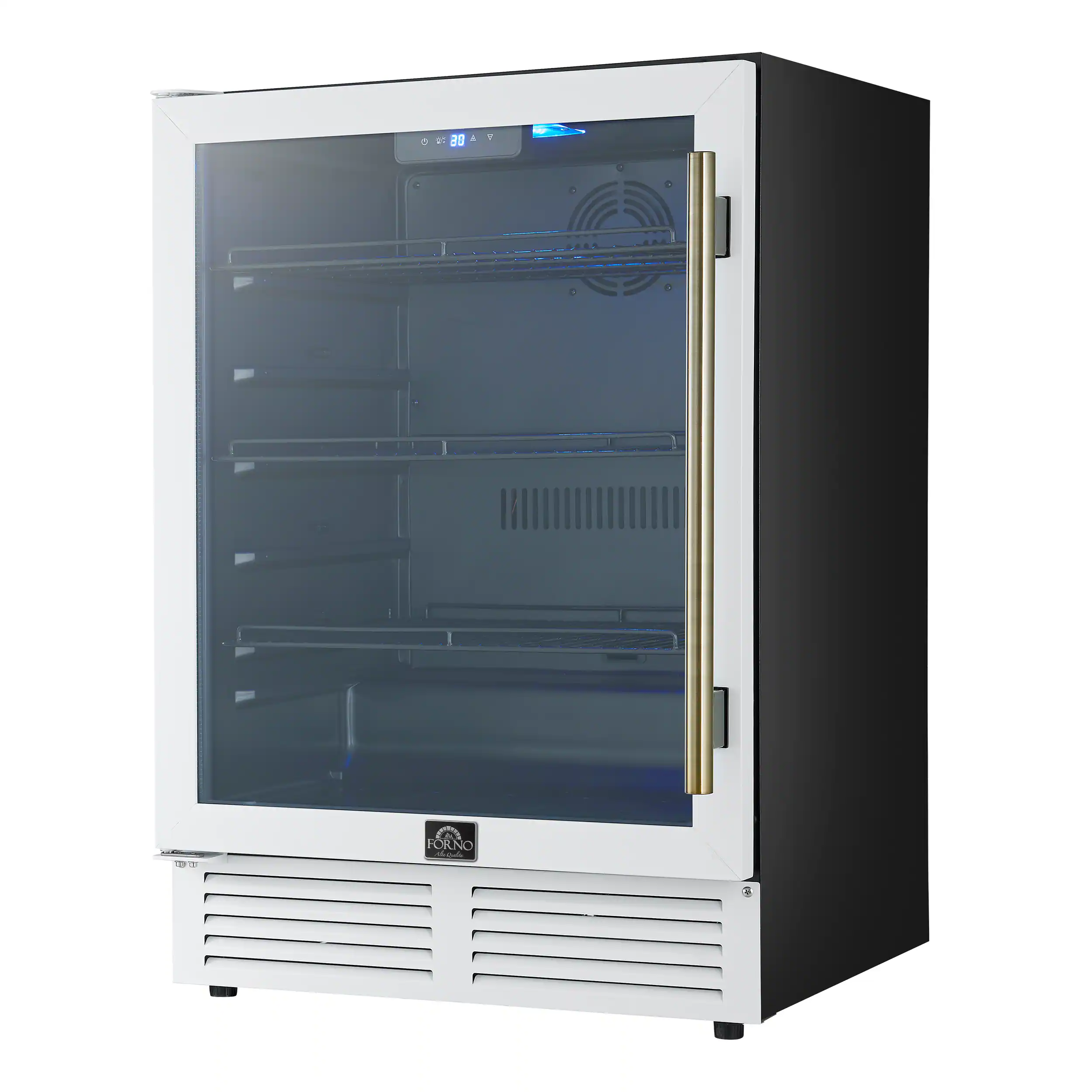Angle. Forno Appliances - Frescolino 188-Can Convertible 4.8 Cu. Ft. 24" Wine Cooler - White.