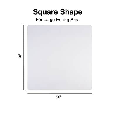 Square Shape  
For Large Rolling Area  
60" x 60"