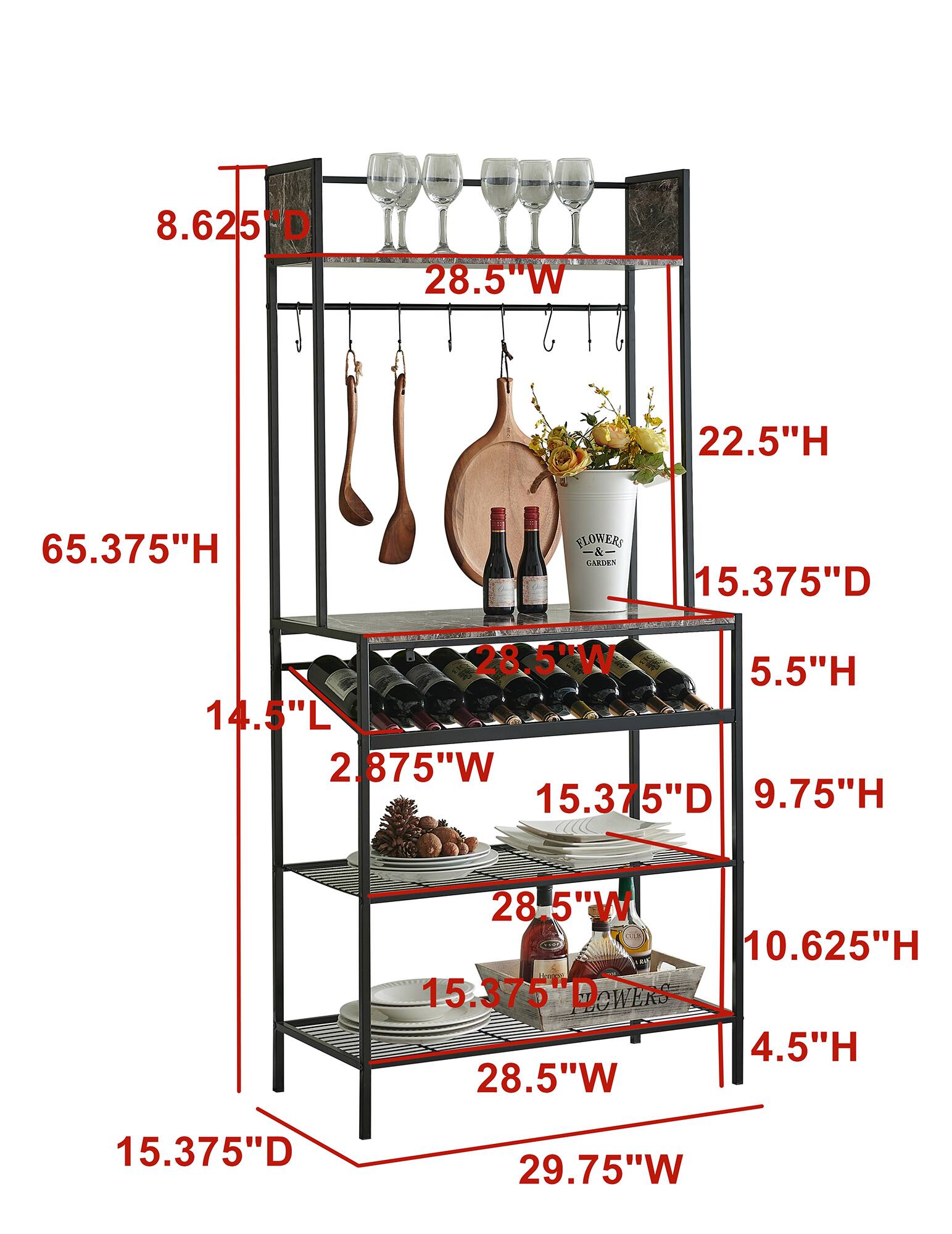- 8.625"D
- 28.5"W
- 65.375"H
- 14.5"L
- 2.875"W
- 15.375"D
- 22.5"H
- 15.375"D
- 5.5"H
- 9.75"H
- 15.375"D
- 10.625"H
- 4.5"H
- 28.5"W
- 28.5"W
- 15.375"D
- 29.75"W