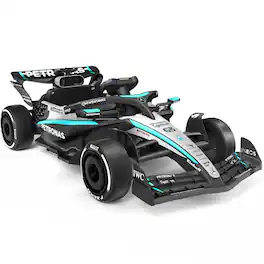 FIRST RIDE ON - 12V Licensed Mercedes-AMG F1 W16 Ride on Car, Ride on Toys with Remote Control, Kids Electric Vehicle, 70W Power Output - Black