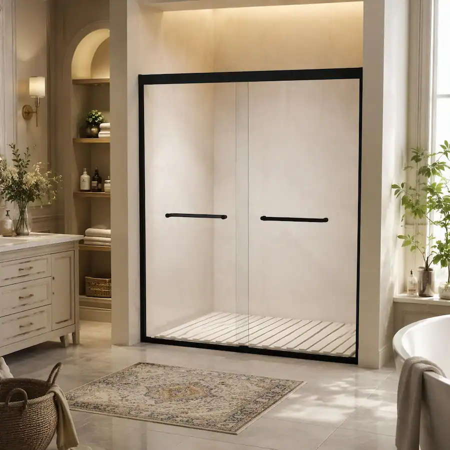 Us$88 Frame RYHNUYNE 50 54 In W X 72 In H Aluminum Frame Double Sliding Shower Door ...