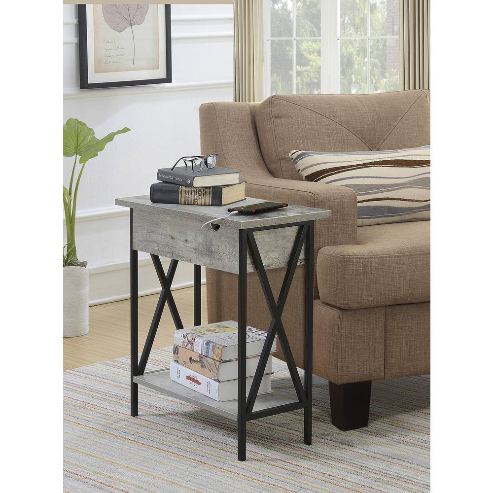Alt View 1. Convenience Concepts - Tucson Electric Flip Top Table - Faux Birch/Black.