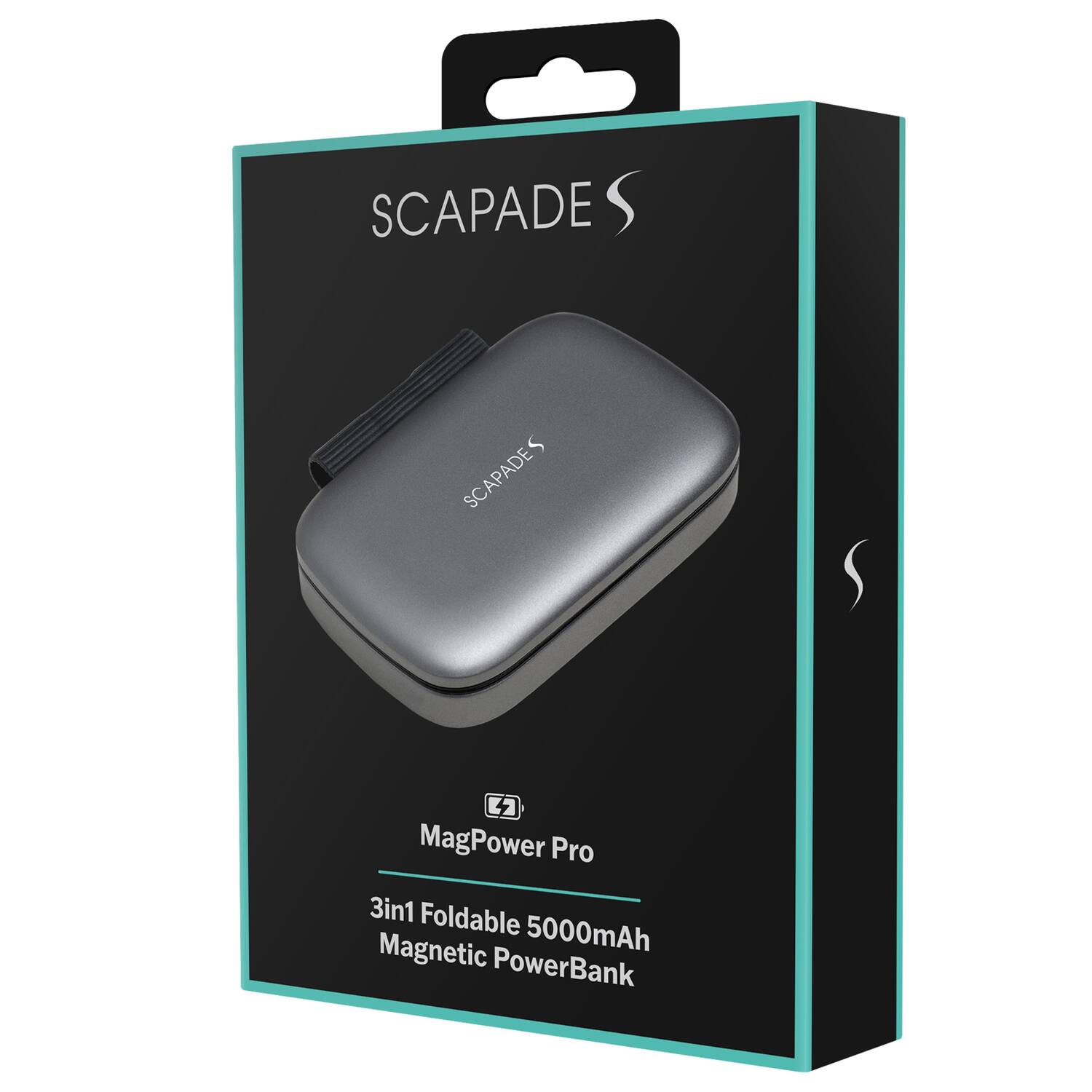 SCAPADE S  
SCAPADES  
MagPower Pro 3in1 Foldable Magnetic 5000mAh PowerBank