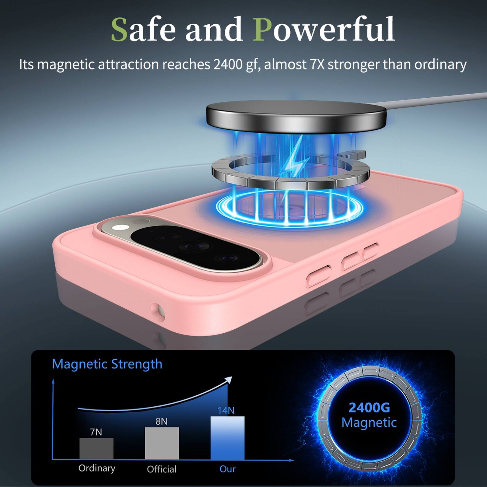 Dteck Shockproof Matte Phone Case for Google Pixel 11 Pro, Translucent ...