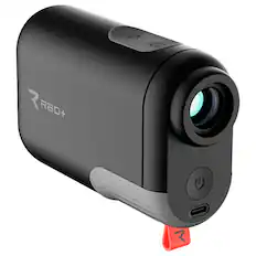 Front. Rad Golf - Lazer+ GPS Golf Rangefinder - Black.