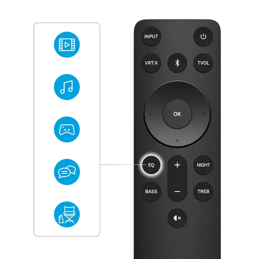 Alt View 12. VIZIO - M-Series All-in-One 2.1 Immersive Sound Bar with Dolby Atmos, DTS:X and Built In Subwoofers - Black.