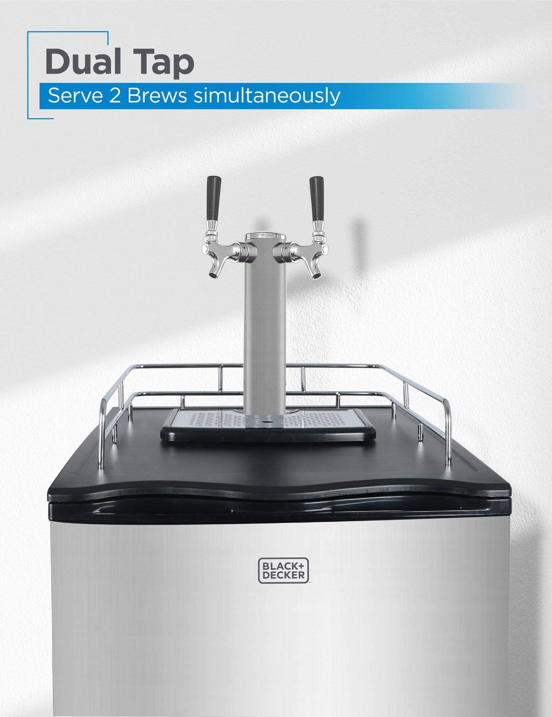 Dual Tap
Serve 2 Brews simultaneously
BLACK+ DECKER