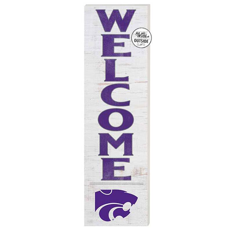 Kansas State Wildcats 10'' x 35'' Indoor/Outdoor Welcome Sign
