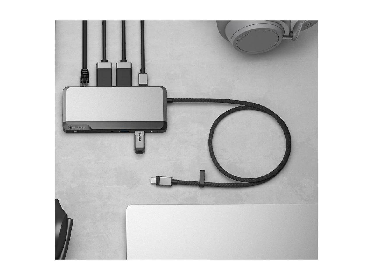 Alt View 5. Alogic - Alogic USB-C Dual Display Dock MX2 Lite HDMI Edition U1CSHSGR.