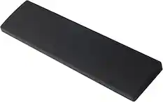 Front. Keychron - Silicone Palm Rest for K10 Pro, K10 Max, Q6, Q6 Pro and V6 Series Keyboards - Black.