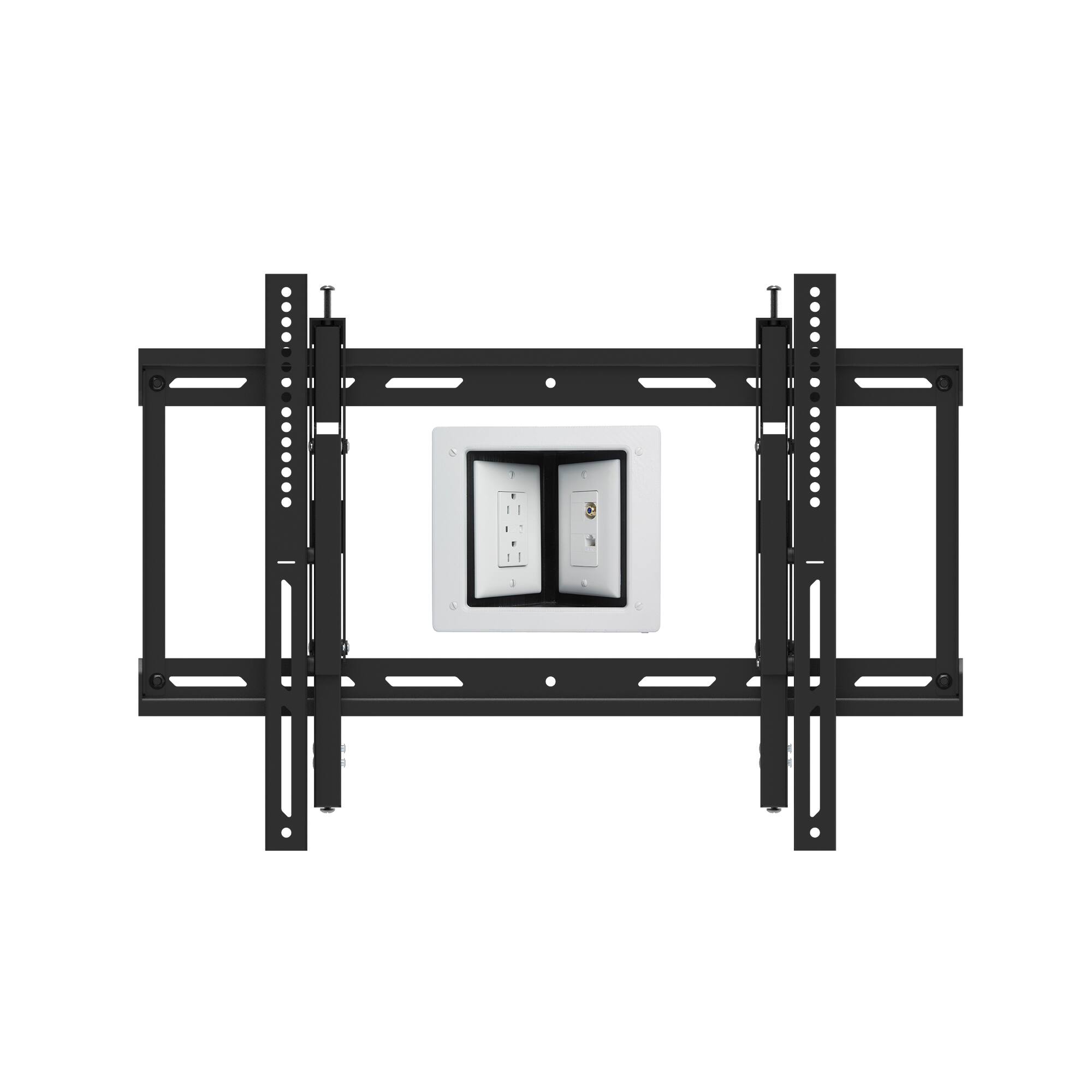 Back. Kanto - Extendable Tilting TV Wall Mount for 43” to 90” TVs - Black.