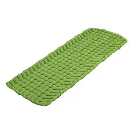 Front. Bestway - Bestway WanderLite Large Rectangular Sleeping Air Pad with Storage Bag, Green - Green.