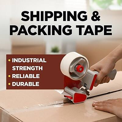 SHIPPING & PACKING TAPE

- INDUSTRIAL STRENGTH
- RELIABLE
- DURABLE
