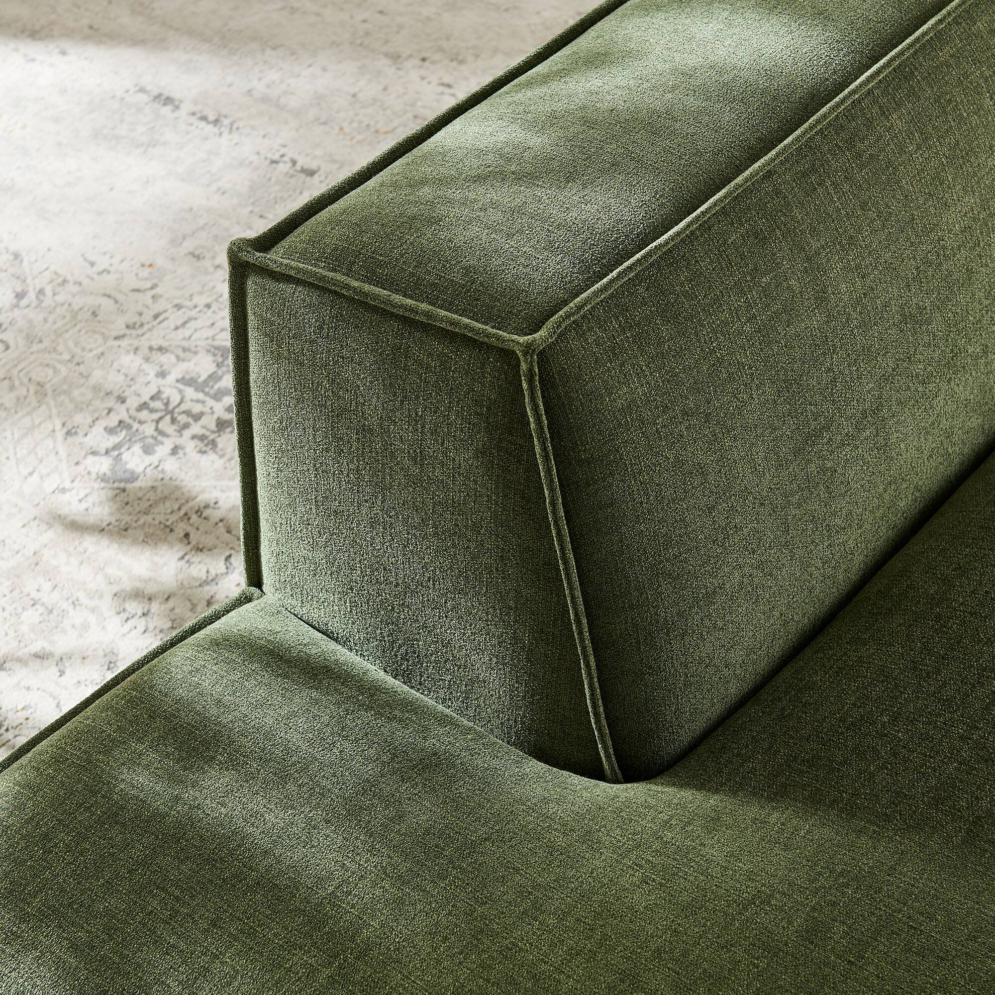 Alt View 9. Modway - Restore Performance Fabric Upholstered Left-Facing Armless Modular Chaise by Modway - Foliage.
