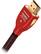 Angle. AudioQuest - Cinnamon 3'4" 4K Ultra HD HDMI Cable - Black/Red.