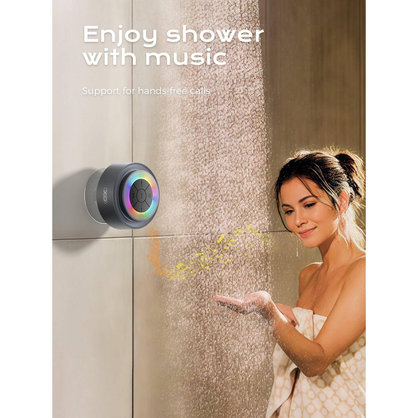 Enjoy shower with music  
Support for hands-free calls