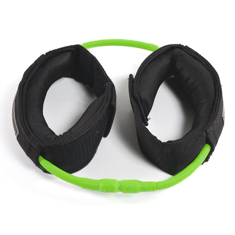 Power Systems - Versa Cuff, 2 Padded Cuff with Resistance Tubes for Wrist & Ankle - Light (5-13 lbs) - Lime Green
