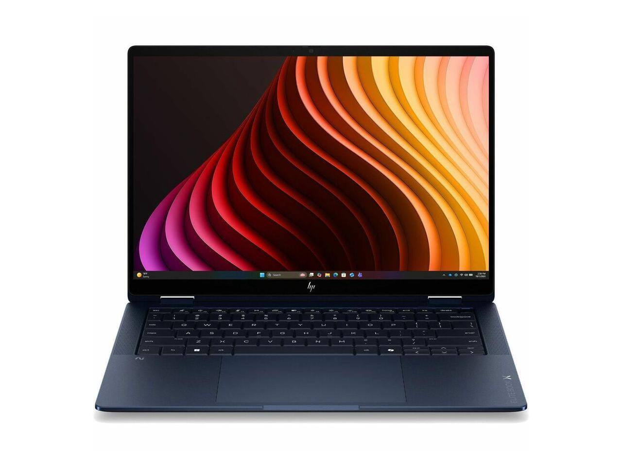 Alt View 1. HP - HP EliteBook X Flip G2i 14" Touchscreen Convertible Copilot+ PC 2 in 1 Notebook - WUXGA - Intel Core Ultra 7 Series 3 - Atmospheric Blue.