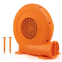 Costway - 680W 1.0HP Air Blower for Inflatables w/ 25FT Wire &GFCI Plug for Indoor Outdoor - Orange