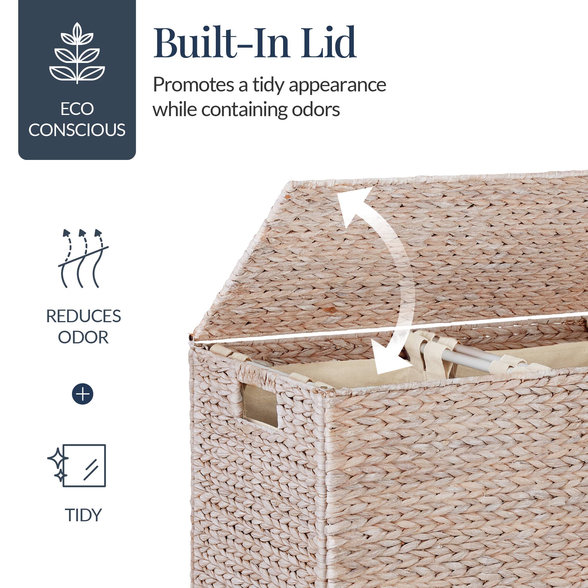 Built-In Lid

Promotes a tidy appearance while containing odors

ECO CONSCIOUS

REDUCES ODOR

TIDY