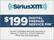 Front Standard. SiriusXM - $199 Digital Prepaid Service PIN (Immediate Delivery).