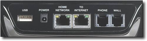 Back Standard. Ooma - Telo VoIP Home Phone Service - Black.