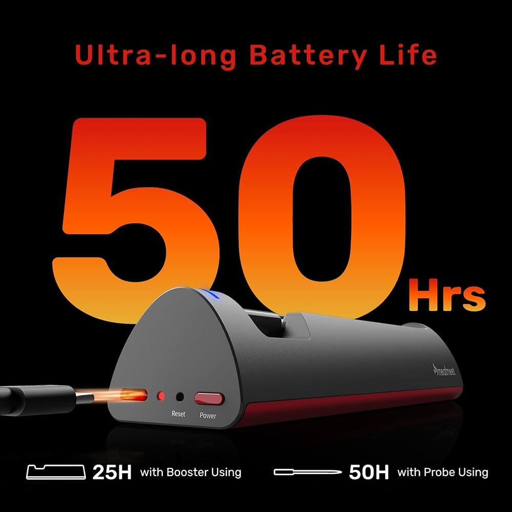 Ultra-long Battery Life  
50 Hrs  

25H with Booster Using  
50H with Probe Using