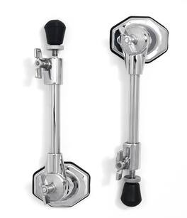 Gibraltar Hardware - Medium Weight Bass Drum Spurs Pair, Adjustable Angle Mount, Telescopic Design, 9" Length with Rubber Tips
