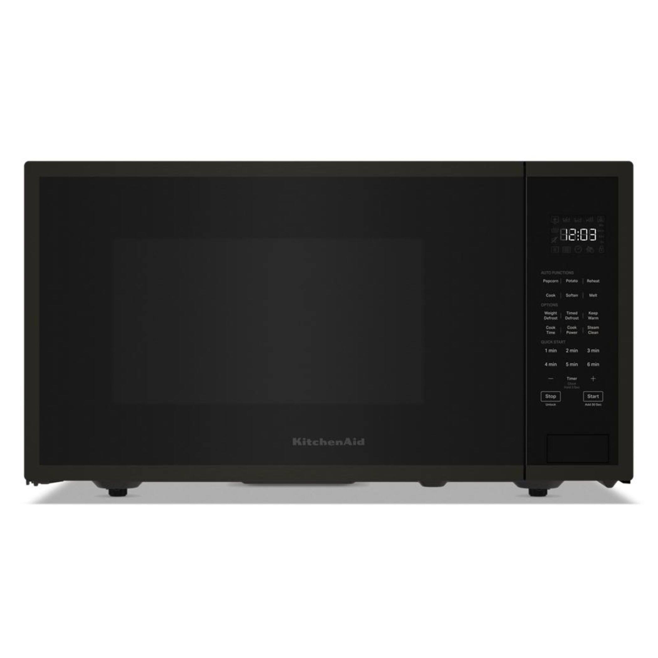KitchenAid - 1.6 Cu. Ft. Countertop Microwave with Sensor Cooking with Steam Clean - Black Stainless Steel