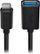Front. Belkin - USB-C to USB 3.0 Adapter with Charging and Data Transfer, Compatible with Apple and Chromebook Devices 5-Inch - Black.