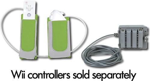 Front Standard. dreamGEAR - 2-in-1 Fitness 2 Fit Workout Kit for Nintendo Wii (Green / Gray).