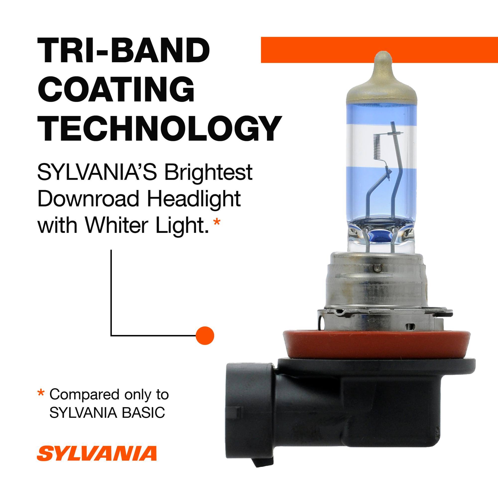 TRI-BAND COATING TECHNOLOGY

SYLVANIA'S Brightest Downroad Headlight with Whiter Light.*

*Compared only to SYLVANIA BASIC

SYLVANIA