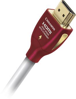 AudioQuest - Cinnamon 16'5" 4K Ultra HD In-Wall HDMI Cable - Black/Red